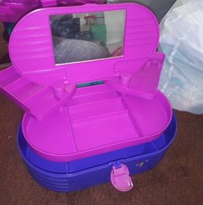 Teal pink and purple caboodle